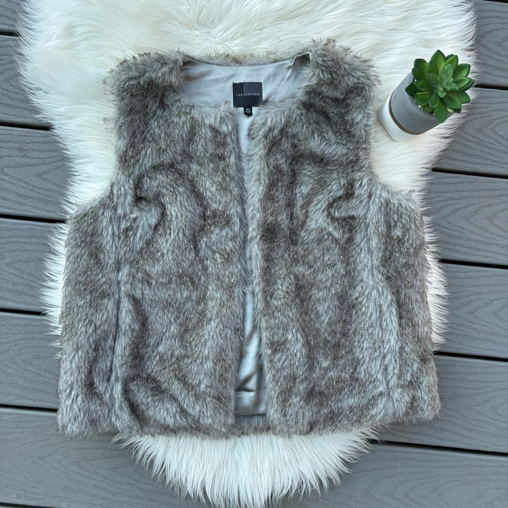 The Limited Faux Fur Vest - Picture 1 of 4